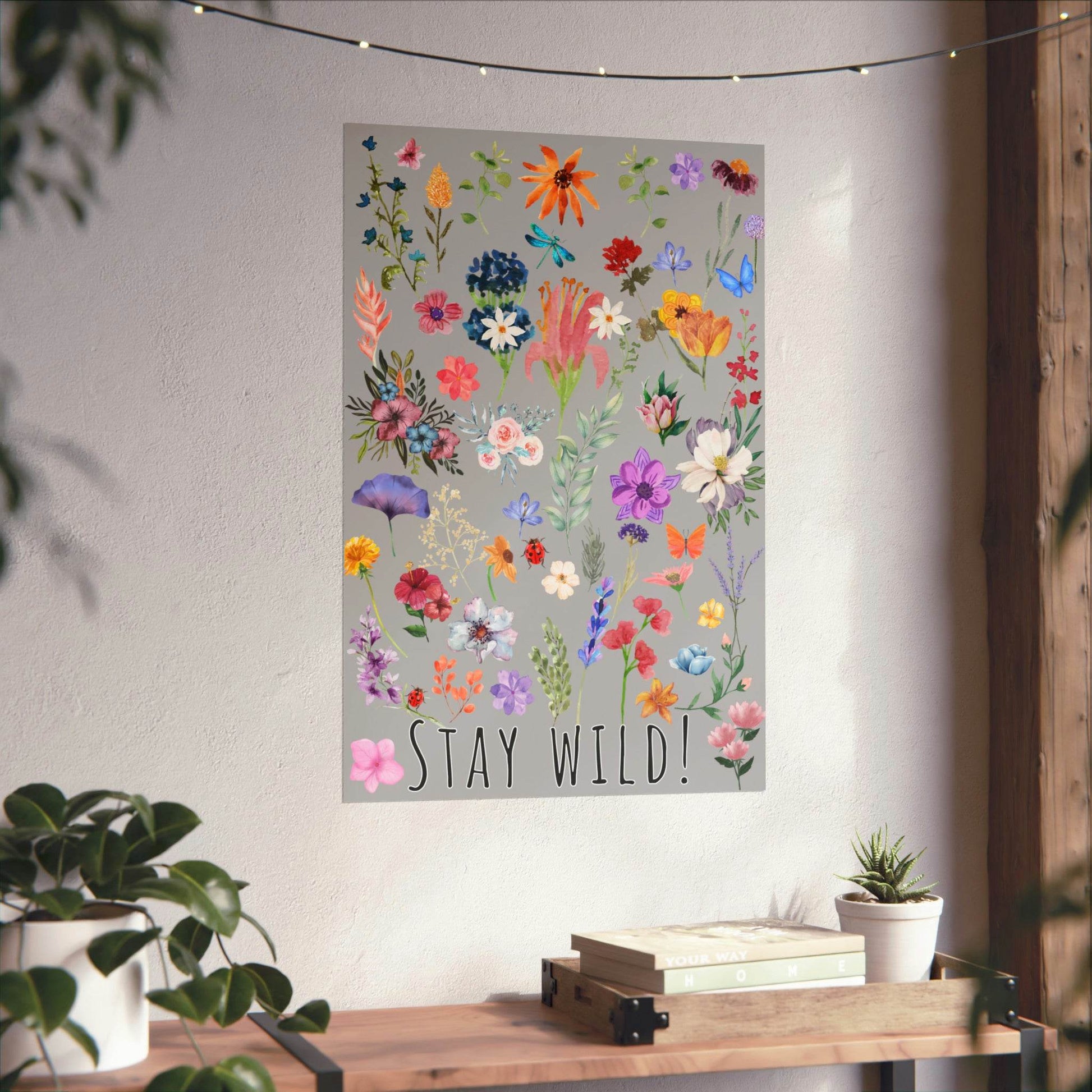 Watercolor Wildflowers Wall Art - Giftsmojo