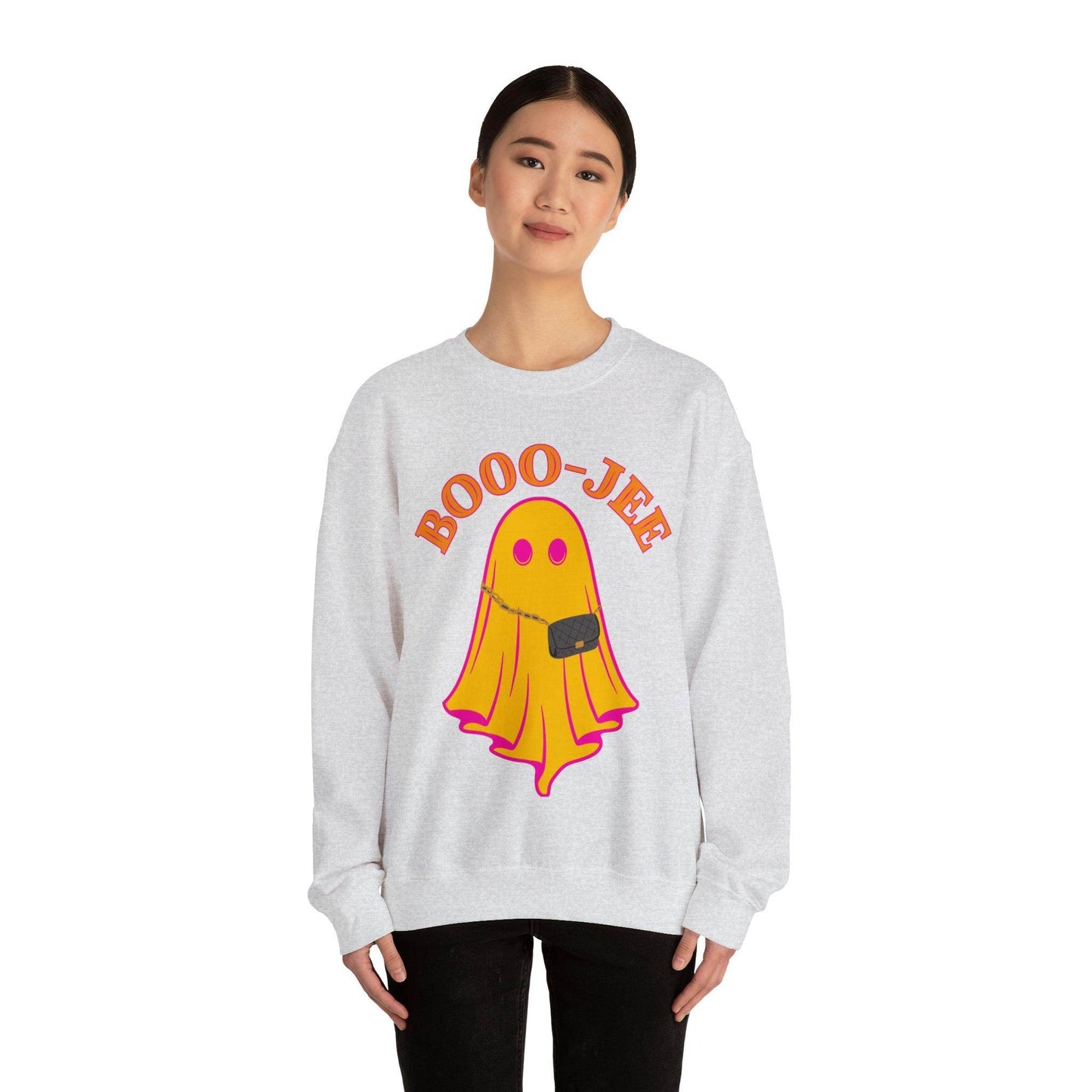 Booo-Jee Sweatshirt, Boo Halloween Sweatshirt, Spooky Ghost Sweatshirt, Boo Jee Shirt, Halloween Ghost Sweatshirt, Halloween Boo Shirt - Giftsmojo