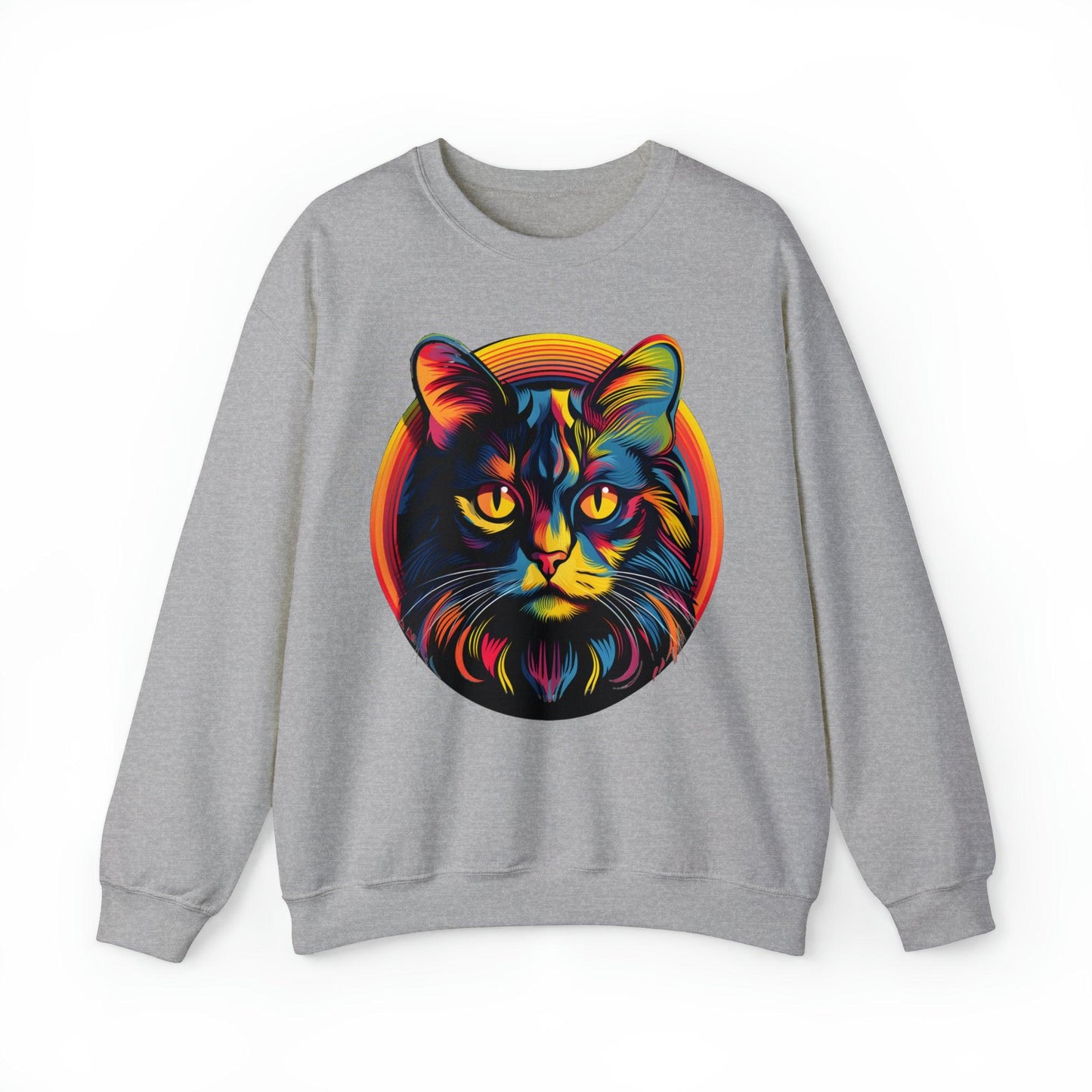 Vintage Cat Lover Sweater Retro Cat Sweatshirt Animal Lover Gift Cat Mom Gift Cat Lover Gift Cat Mom Sweatshirt Cat Crewneck Sweatshirt - Giftsmojo