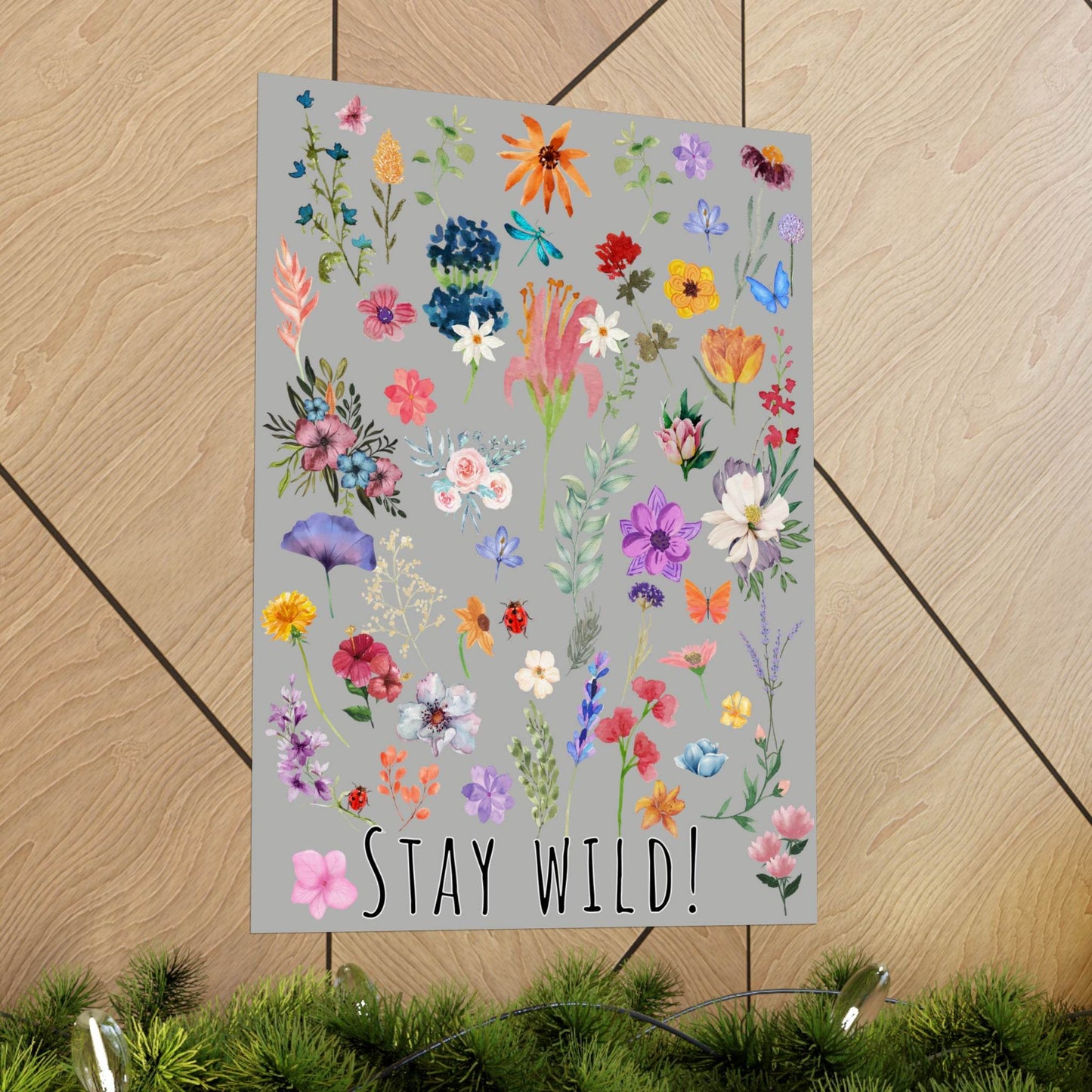 Watercolor Wildflowers Wall Art - Giftsmojo