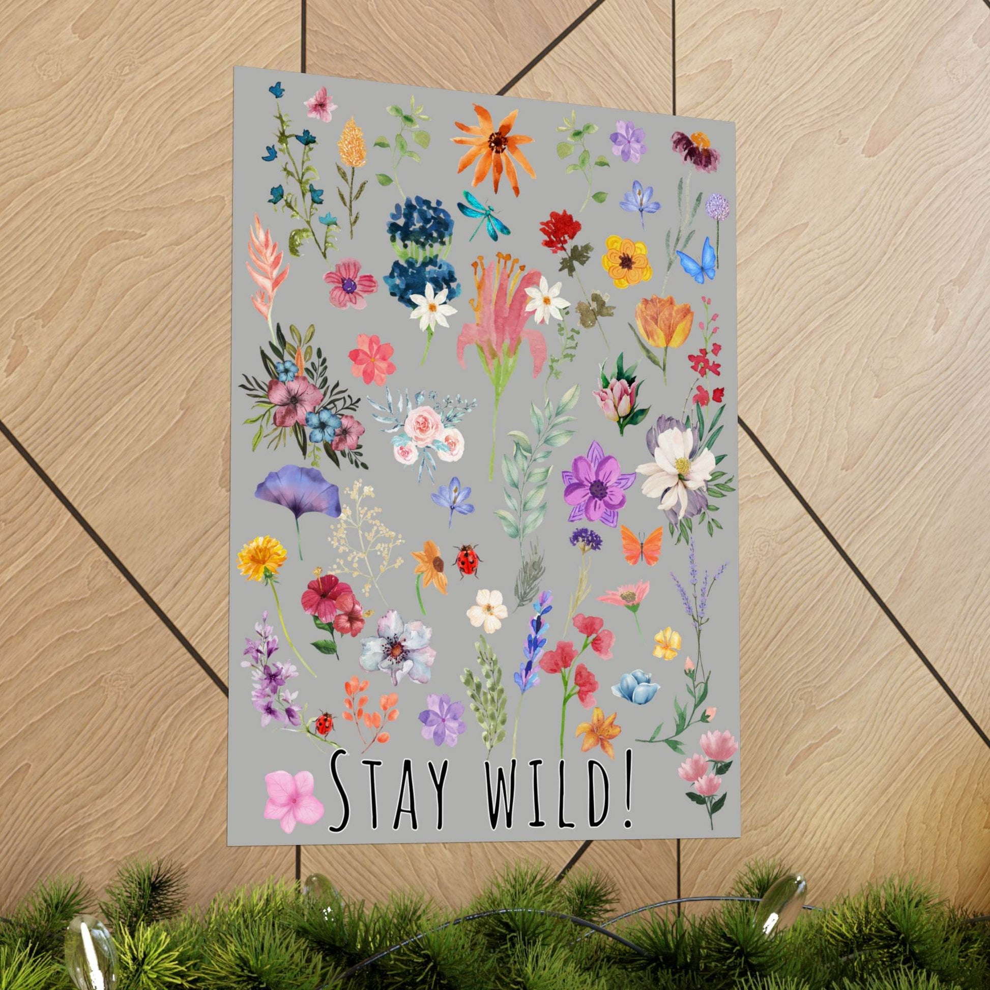 Watercolor Wildflowers Wall Art - Giftsmojo