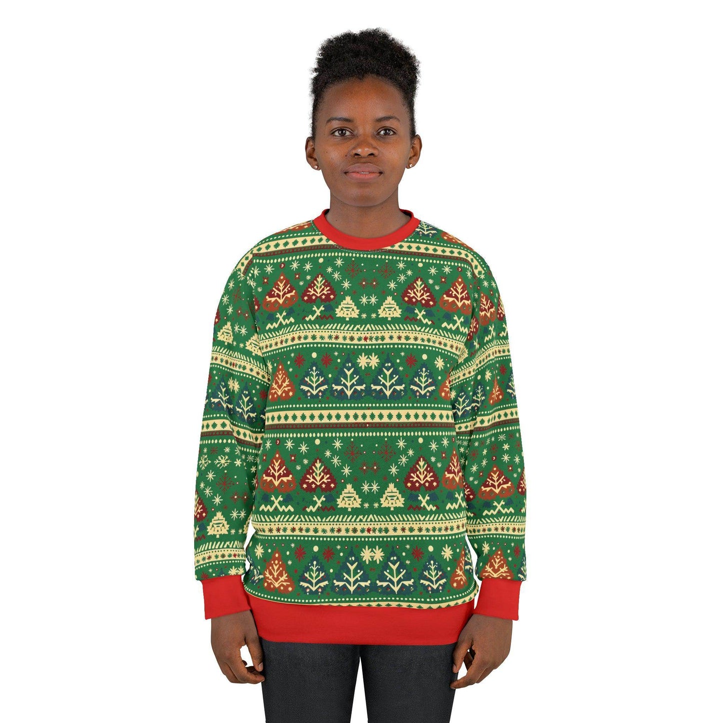 Ugly Christmas Sweater Ugly Sweatshirt Christmas Sweatshirt, Womens Christmas Sweater, Christmas Crewneck Pullover Christmas Tree Holiday Sweaters Winter - Giftsmojo