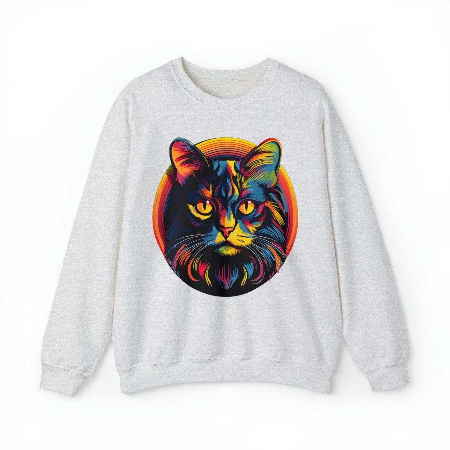 Vintage Cat Lover Sweater Retro Cat Sweatshirt Animal Lover Gift Cat Mom Gift Cat Lover Gift Cat Mom Sweatshirt Cat Crewneck Sweatshirt - Giftsmojo