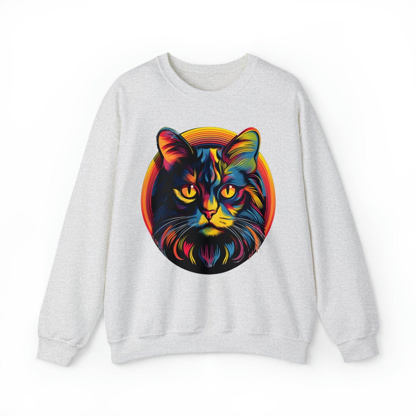 Vintage Cat Lover Sweater Retro Cat Sweatshirt Animal Lover Gift Cat Mom Gift Cat Lover Gift Cat Mom Sweatshirt Cat Crewneck Sweatshirt - Giftsmojo