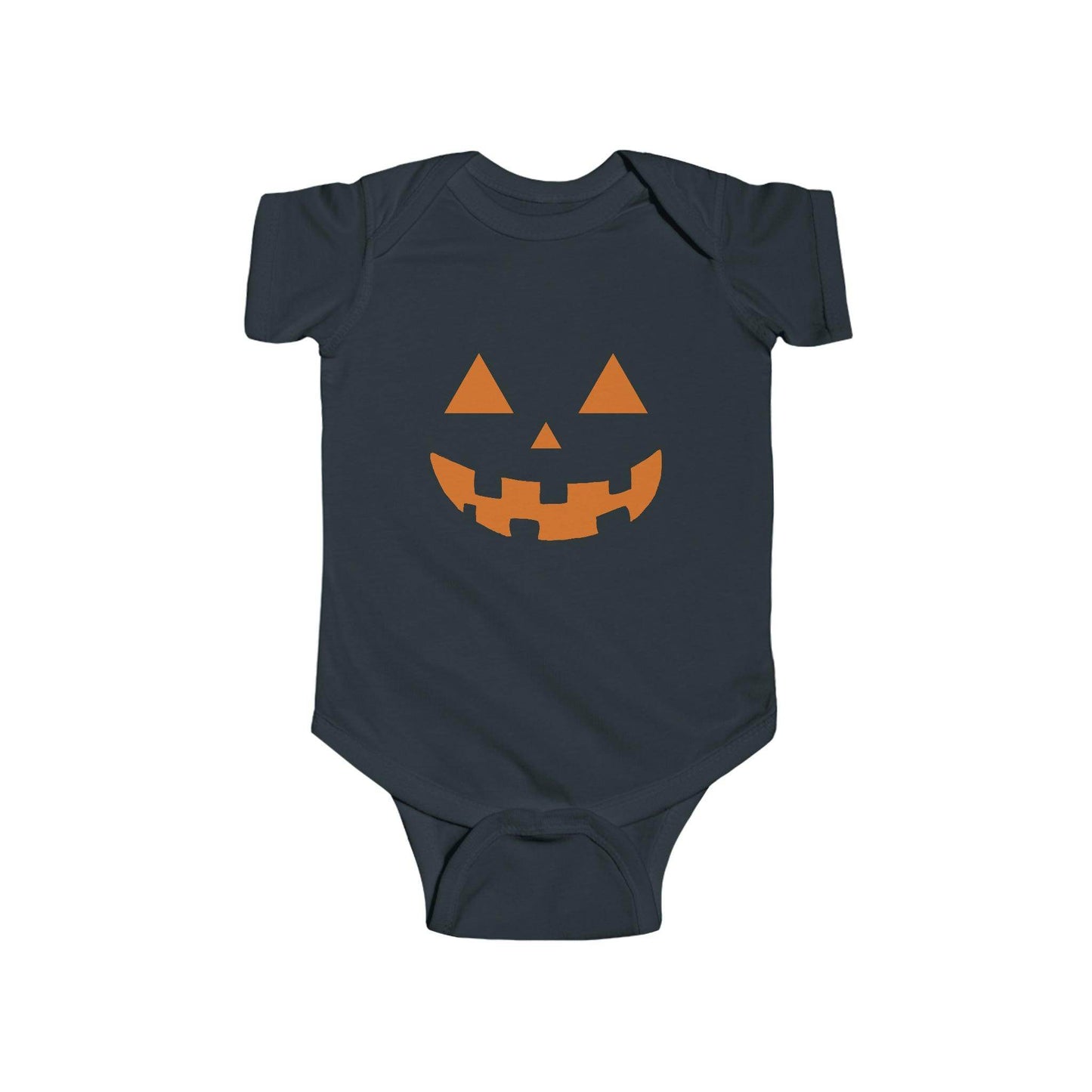 Infant Pumpkin Face Onesie Infant Halloween Costume Infant Fine Jersey Bodysuit for Halloween Infant Halloween Onesie - Giftsmojo