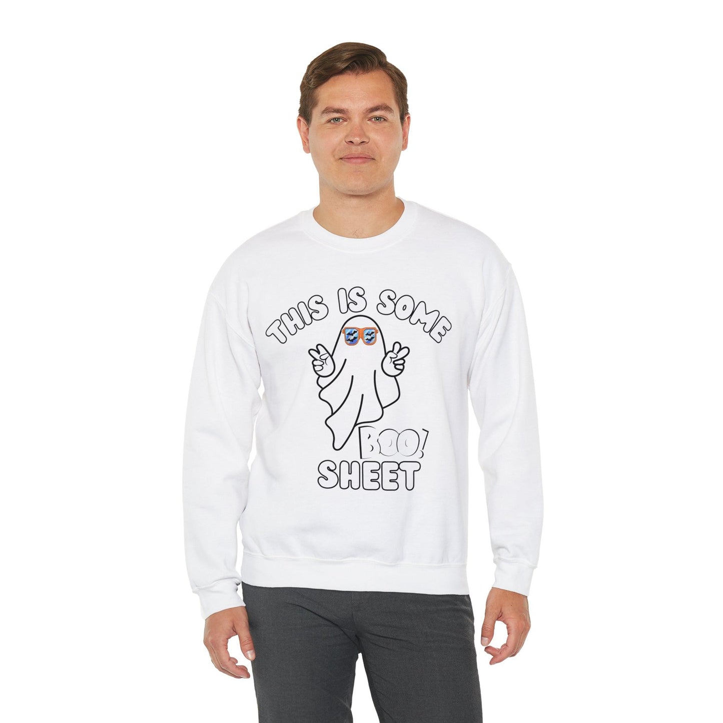 This Is Some Boo Sheet Ghost Sweatshirt Cute Ghost Sweatshirt Boo Ghost Sweatshirt Gift Shirt Funny Halloween Shirt Spooky Season Shirt