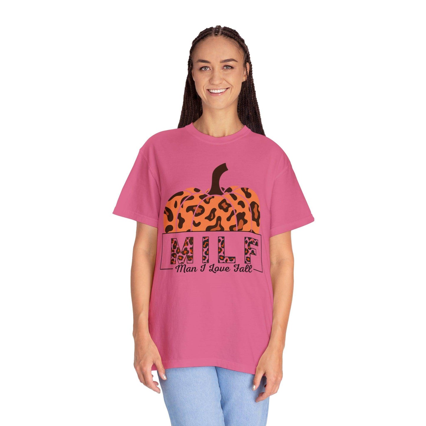 Man I love Fall Gift for Fall Funny fall shirts gift Pumpkin comfort colors - Giftsmojo