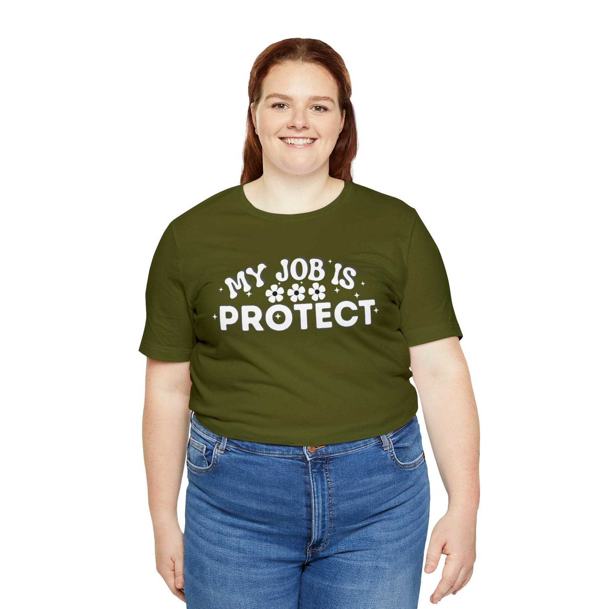 My Job is Protect Shirt Police Shirt Security Shirt Dad Shirt Mom Shirt Teacher Shirt Military Shirt - Giftsmojo