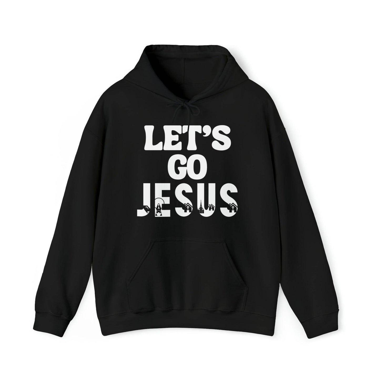 Let's Go Jesus Hooded Sweatshirt Funny Christian Shirt Christian Gift Trendy Christian Sweatshirt Religious Sweatshirt Jesus Hoodie Faith Shirt - Giftsmojo