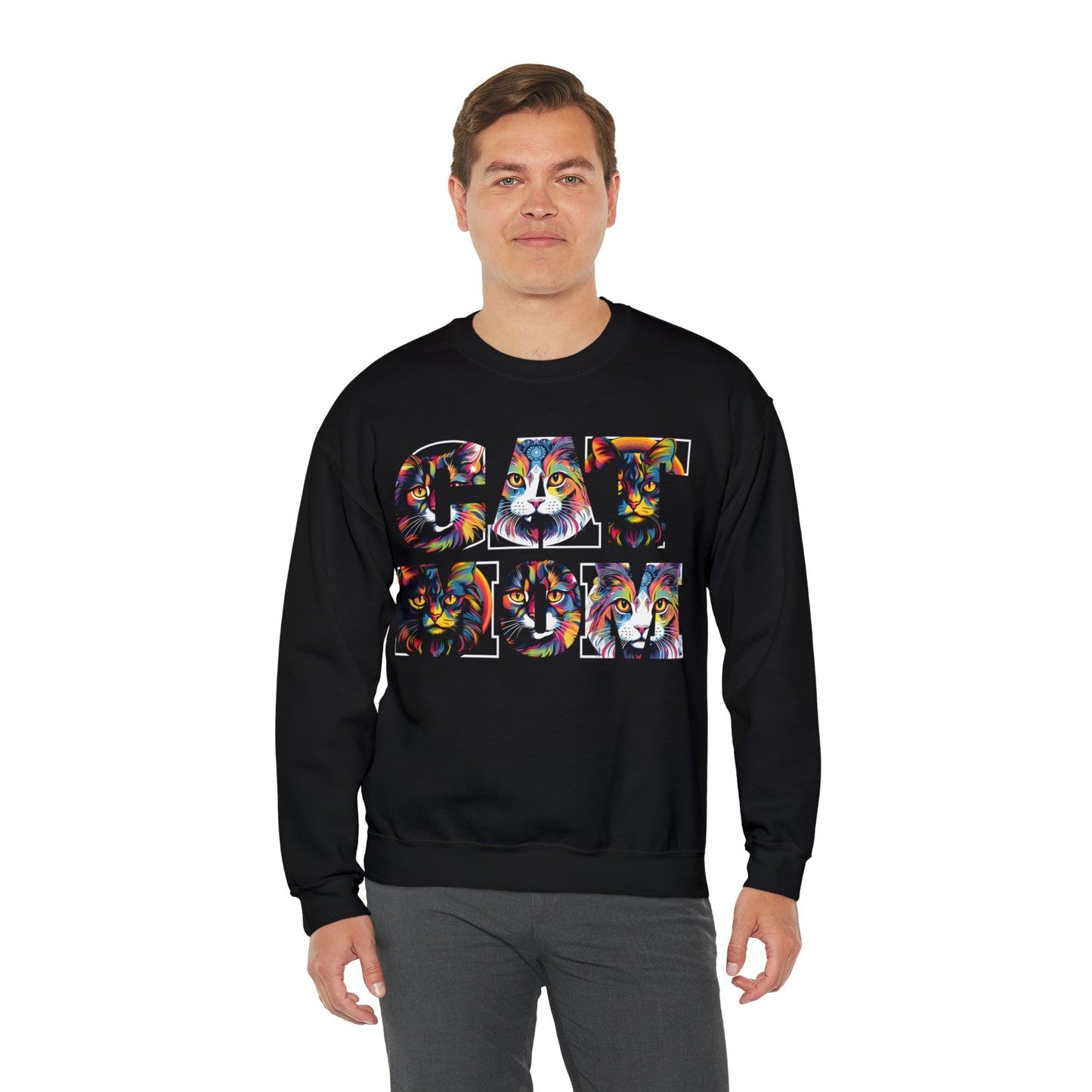 Vintage Cat Sweatshirt Cat Mom Sweatshirt Cat Crewneck Sweatshirt Cat Mom Gift Cat Lover Gift Animal Lover Cat Mama Shirt Cat Lover Sweater