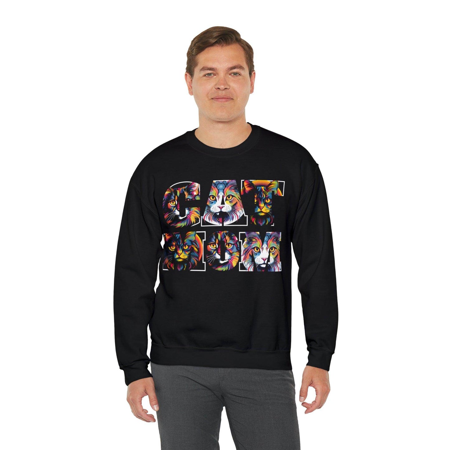 Vintage Cat Sweatshirt Cat Mom Sweatshirt Cat Crewneck Sweatshirt Cat Mom Gift Cat Lover Gift Animal Lover Cat Mama Shirt Cat Lover Sweater - Giftsmojo
