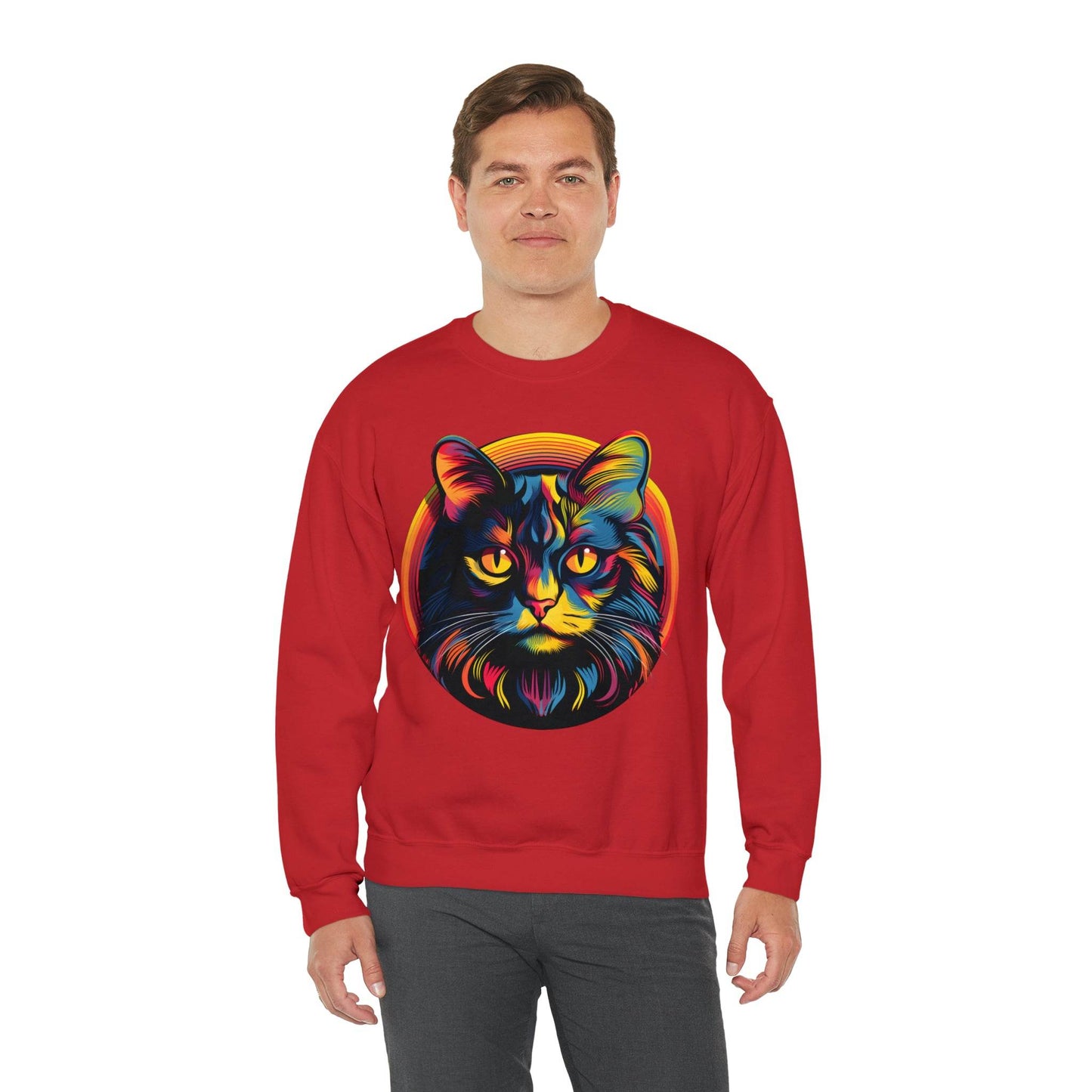 Vintage Cat Lover Sweater Retro Cat Sweatshirt Animal Lover Gift Cat Mom Gift Cat Lover Gift Cat Mom Sweatshirt Cat Crewneck Sweatshirt - Giftsmojo