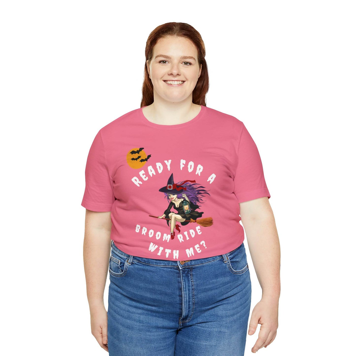 Ready for a Broom Ride with Me Halloween shirt, Witch shirt, Halloween tshirt, Halloween outfit, Work Halloween Costume - Giftsmojo