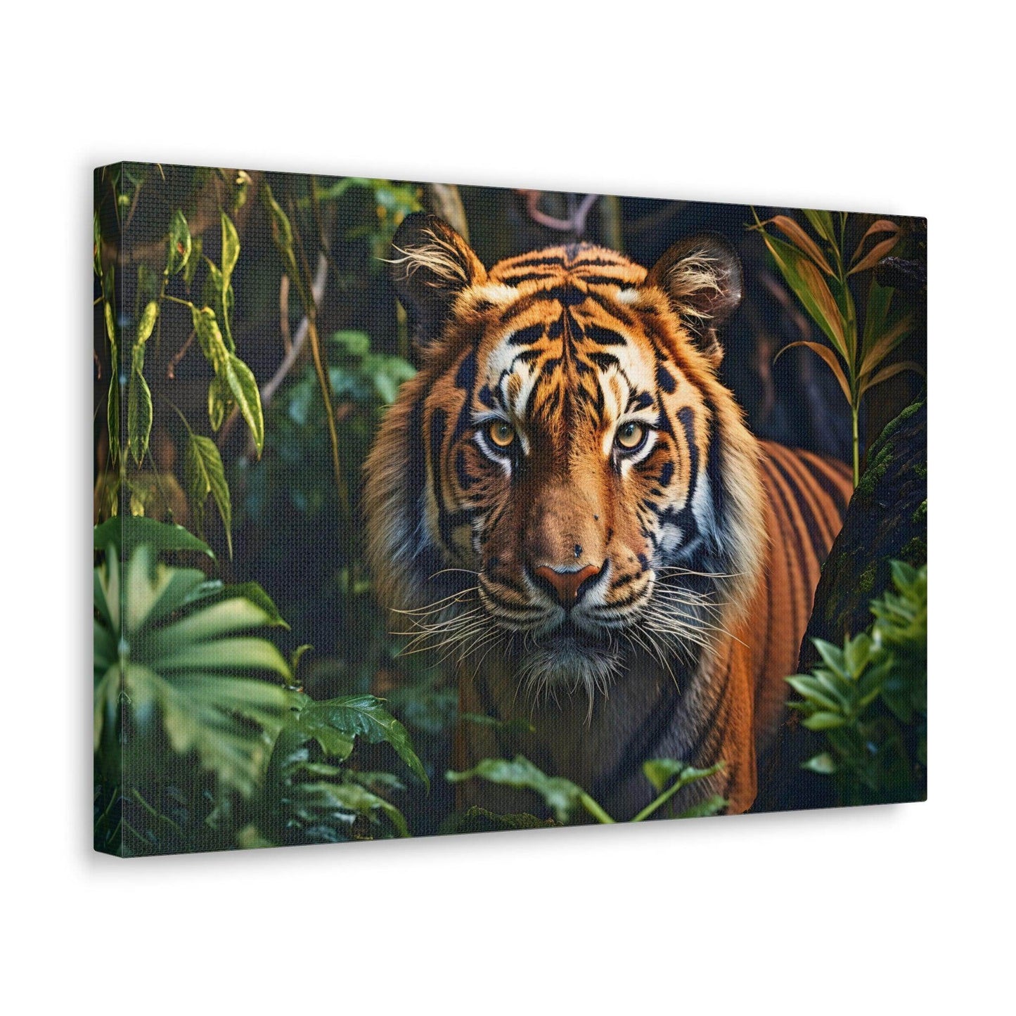 Tiger In Nature Art Canvas Gallery Wraps Tiger Print Large Canvas Art Animal Wall Art minimalist Wall Art Lover Gift - Giftsmojo