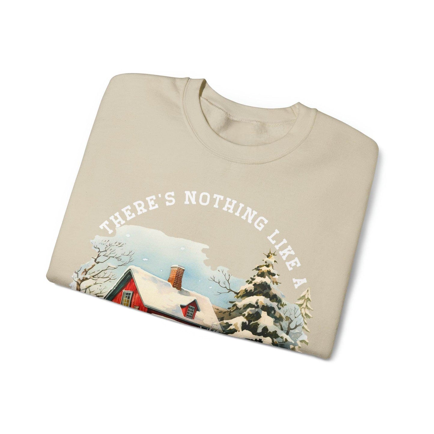 There's Nothing Like A Small Town Christmas Sweatshirt Christmas on The Farm Sweatshirt Mooey Christmas Farm Sweatshirt Christmas Sweater Trendy Christmas Shirt Farmers - Giftsmojo