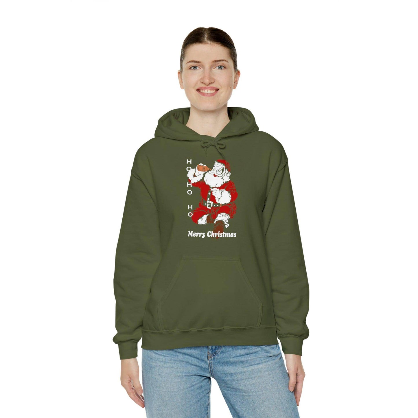 Ho HO Ho Merry Christmas Unisex Heavy Blend Hooded Sweatshirt Christmas Shirt Hoodie - Giftsmojo