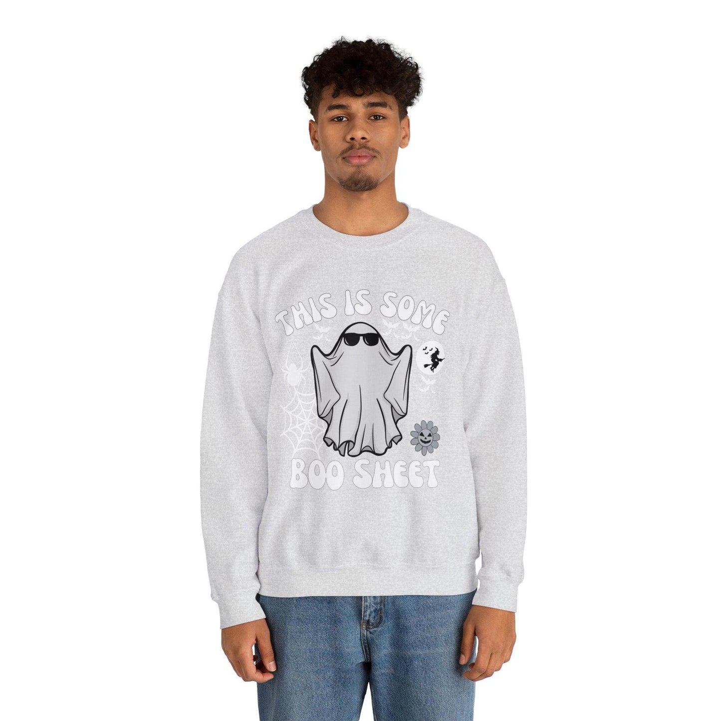 This Is Some Boo Sheet Ghost Sweatshirt Cute Ghost Sweatshirt Boo Ghost Sweatshirt Gift Shirt Funny Halloween Shirt Spooky Season Shirt - Giftsmojo
