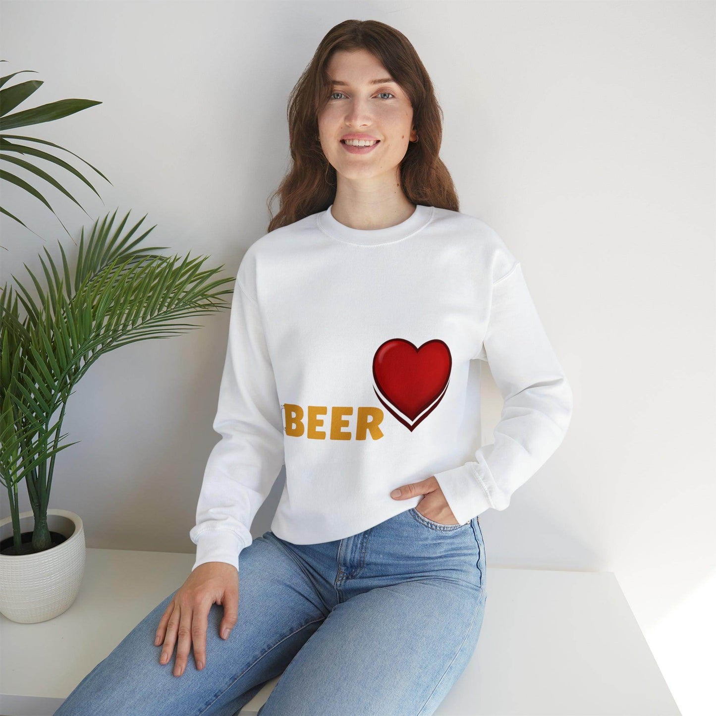 All I want for Valentine's is Beer Sweatshirt - Giftsmojo