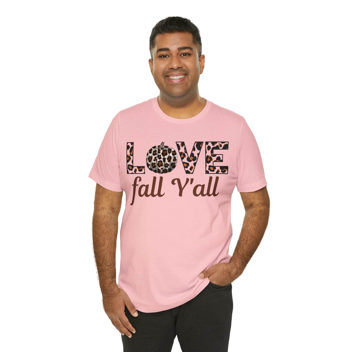 Leopard Print Love Fall Y'all Love Fall shirt Fall lover gift - Giftsmojo
