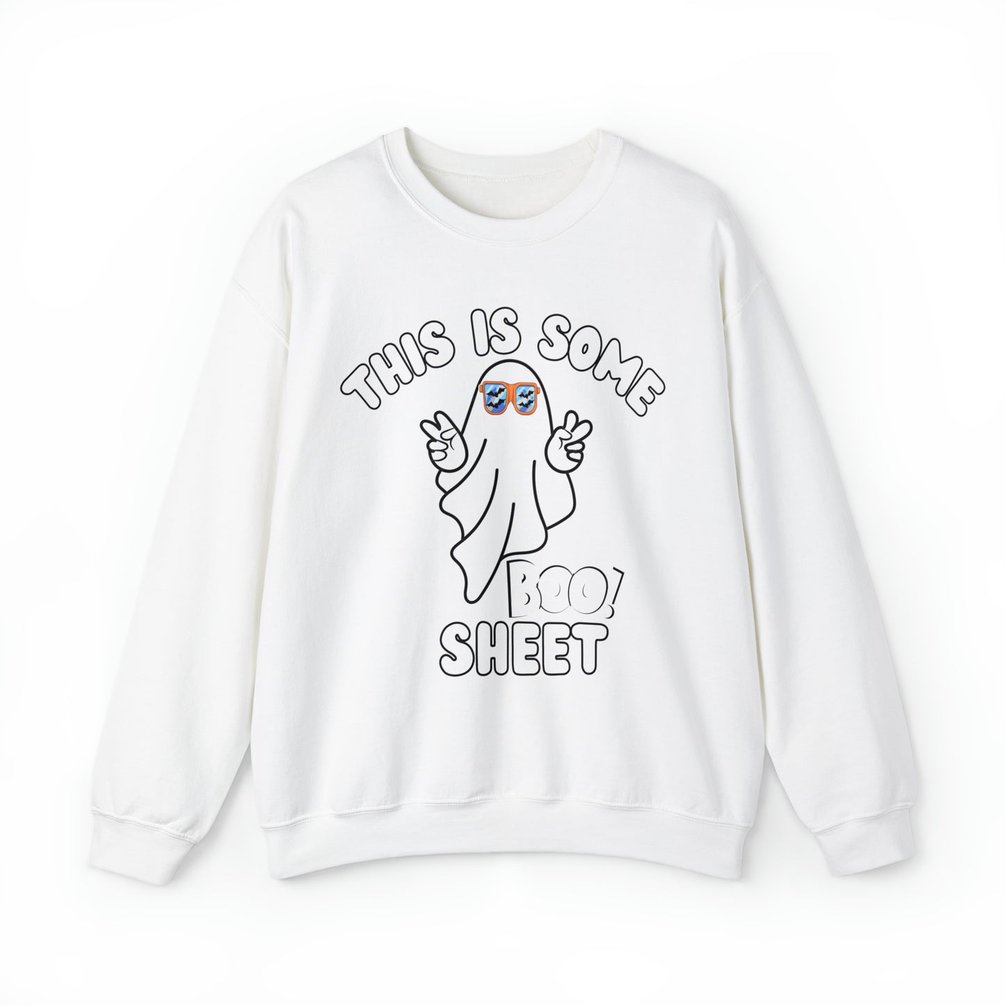 This Is Some Boo Sheet Ghost Sweatshirt Cute Ghost Sweatshirt Boo Ghost Sweatshirt Gift Shirt Funny Halloween Shirt Spooky Season Shirt