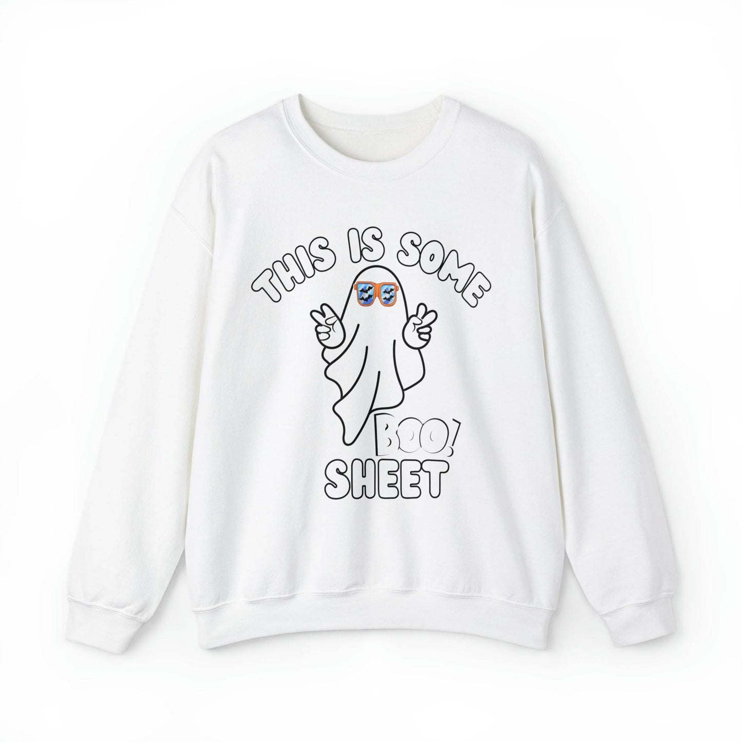 This Is Some Boo Sheet Ghost Sweatshirt Cute Ghost Sweatshirt Boo Ghost Sweatshirt Gift Shirt Funny Halloween Shirt Spooky Season Shirt - Giftsmojo