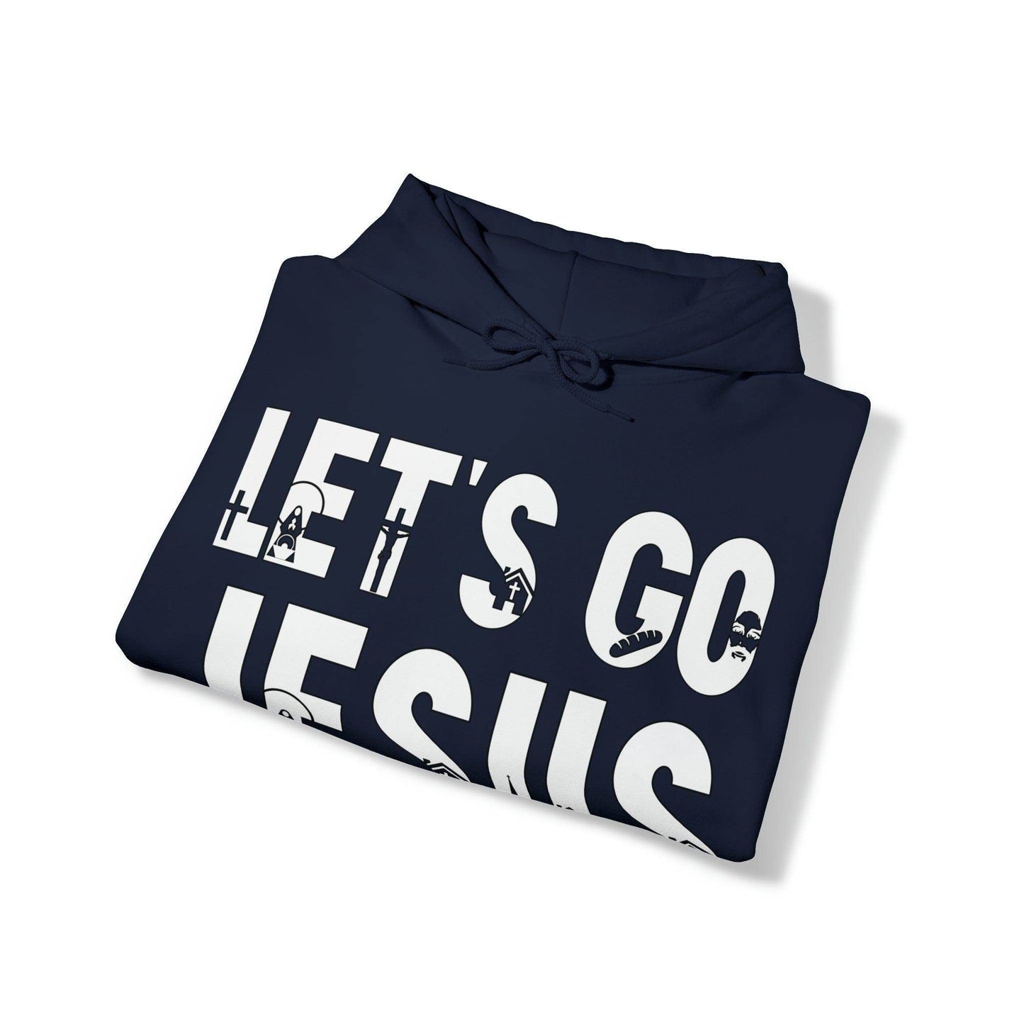 Let's Go Jesus Hooded Sweatshirt Funny Christian Shirt Christian Gift Trendy Christian Sweatshirt Religious Sweatshirt Jesus Hoodie Faith Shirt - Giftsmojo