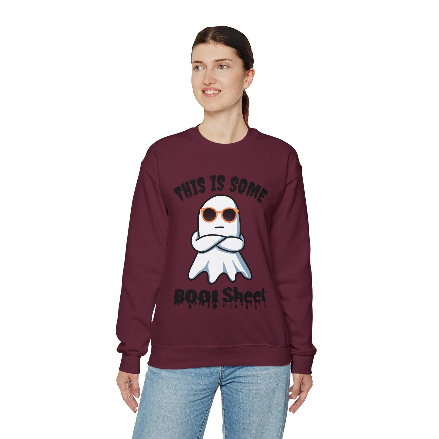 This Is Some Boo Sheet Funny HalloweenSweatshirt Funny Halloween Costume Spooky Season Tee Boo Ghost Sweatshirt Gift for Birthday Christmas
