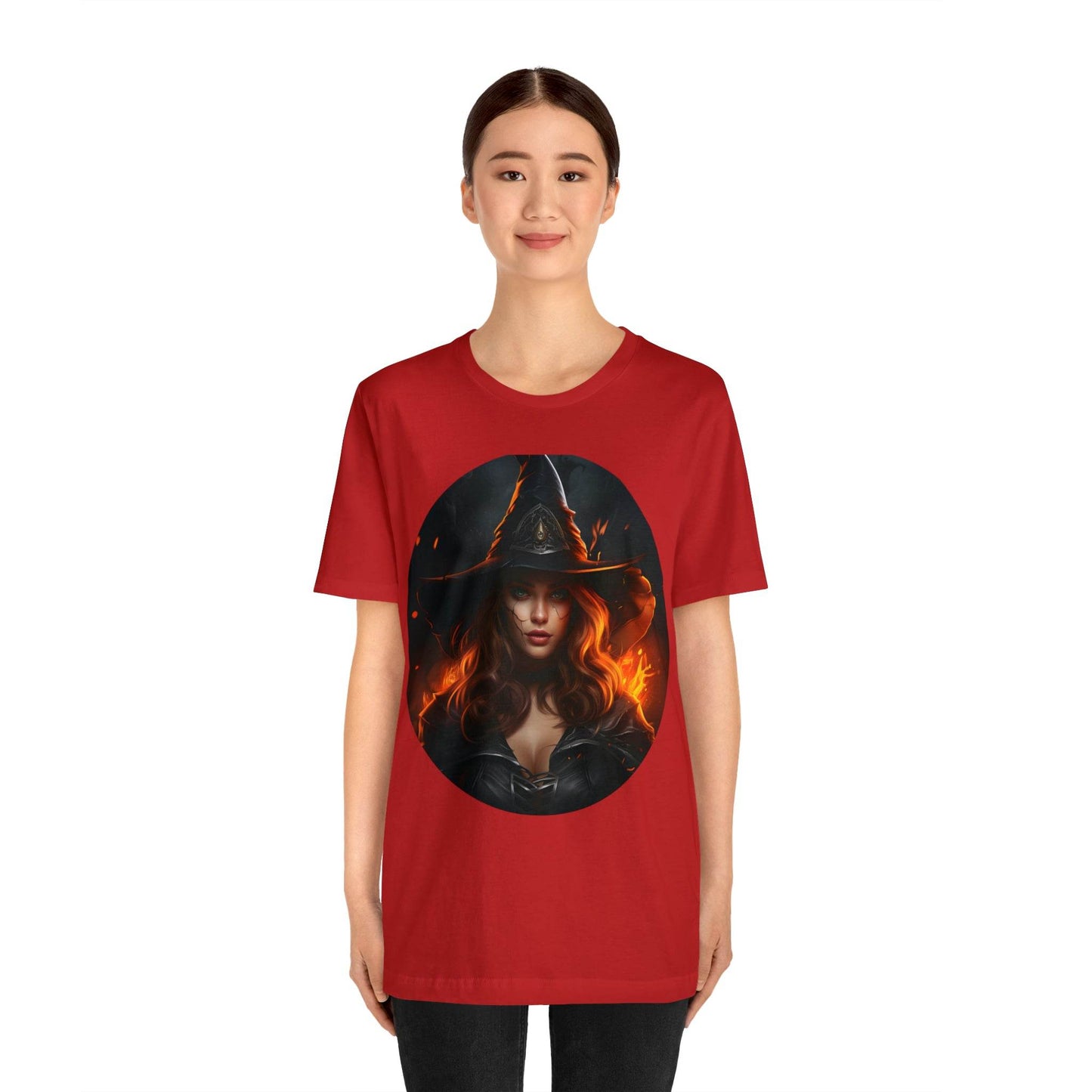 Spooky Witch Costume Spooky Season Vintage Halloween Shirt Moon Goddess Witch Shirt Halloween Costume Witch Shirt Women Halloween Party Tee - Giftsmojo