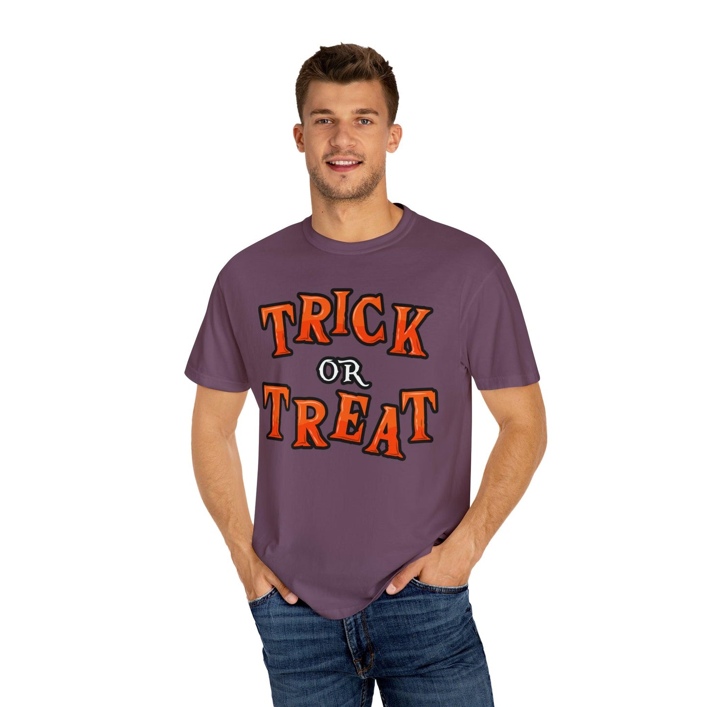 Trick or Treat Shirt Halloween Party Outfit Vintage Shirt Halloween Shirt Cute Spooky Shirt, Halloween Gift Halloween T-shirtRetro Halloween Tshirt - Giftsmojo