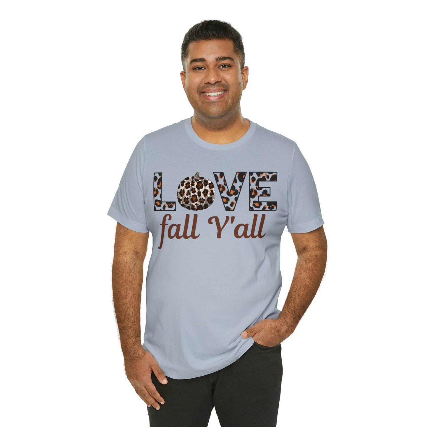 Leopard Print Love Fall Y'all Love Fall shirt Fall lover gift - Giftsmojo
