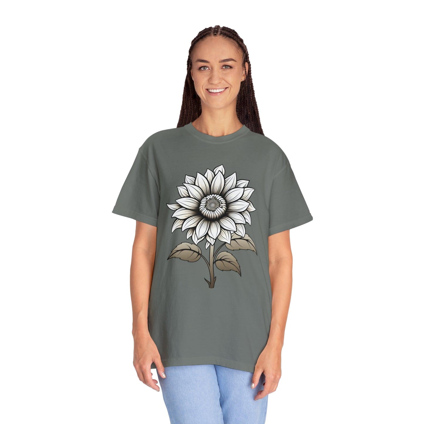 Sunflower Shirt Vintage Flower Shirt Aesthetic, Floral Graphic Tee Floral Shirt Flower T-shirt, Wild Flower Shirt Gift For Her
