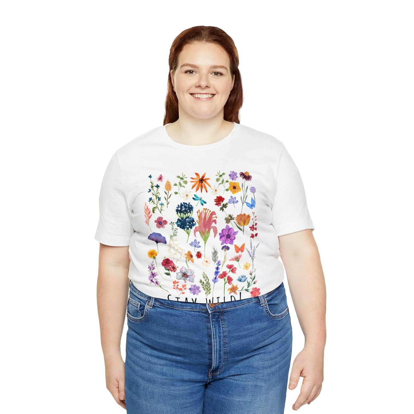 Wildflower Tshirt, Stay Wild Flowers Shirt, Floral Tshirt, Flower Shirt, Gift for Women, Ladies Shirts, Best Friend Gift, Plant Mom shirt - Giftsmojo