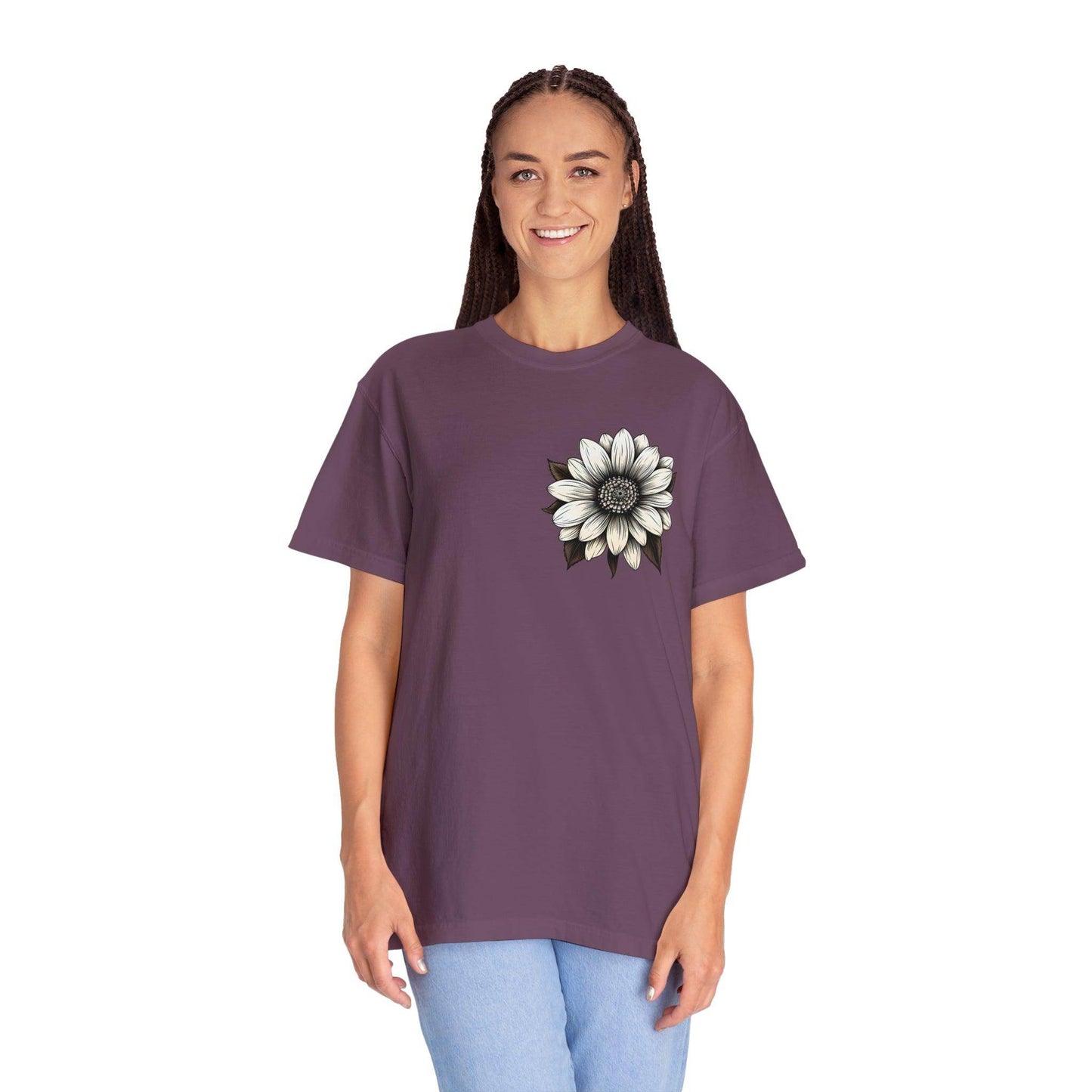 Sunflower Shirt Women Flower Shirt Aesthetic Women Top Floral Graphic Tee Floral Shirt Flower T-shirt, Wild Flower Shirt Gift For Her - Giftsmojo