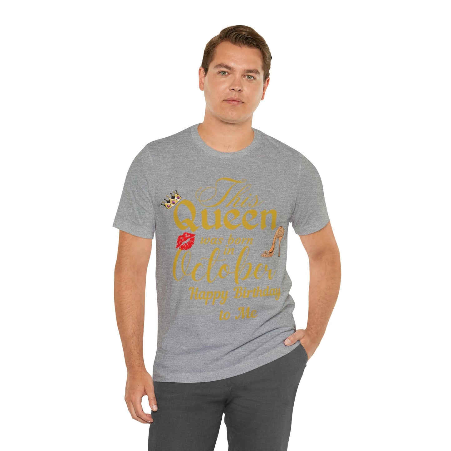 Birthday Queen Shirt, Gift for Birthday, This Queen was born in October Shirt, Funny Queen Shirt, Funny Birthday Shirt, Birthday Gift - Giftsmojo