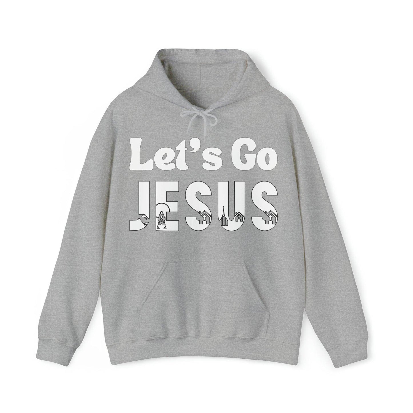 Let's Go Jesus Hoodie Funny Christian Shirt Christian Gift Trendy Christian Sweatshirt Religious Sweatshirt Jesus Hooded Sweatshirt Faith Shirt - Giftsmojo