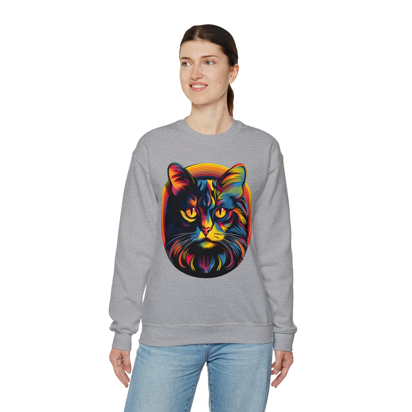 Vintage Cat Lover Sweater Retro Cat Sweatshirt Animal Lover Gift Cat Mom Gift Cat Lover Gift Cat Mom Sweatshirt Cat Crewneck Sweatshirt