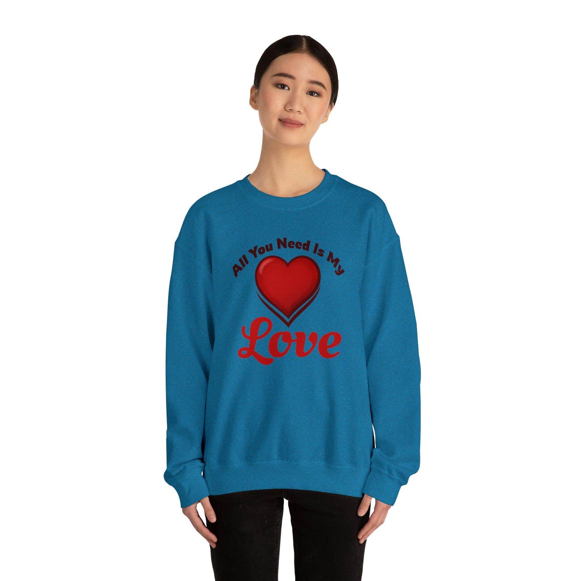 All you need is My Love Tee Hooded Sweatshirt - Giftsmojo