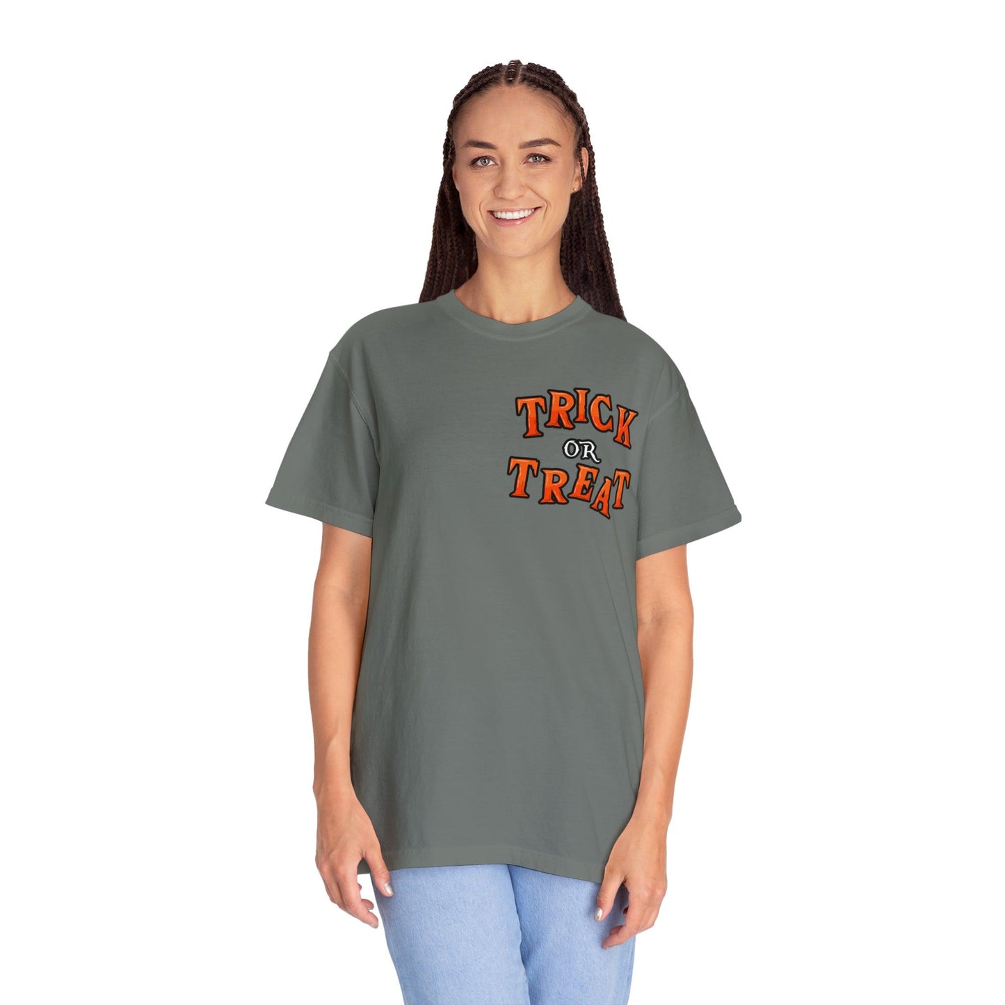 Halloween Party Outfit Trick or Treat Shirt Vintage Shirt Halloween Costume Cute Spooky Shirt, Halloween Gift Halloween T-shirt Trick or Treat Outfit
