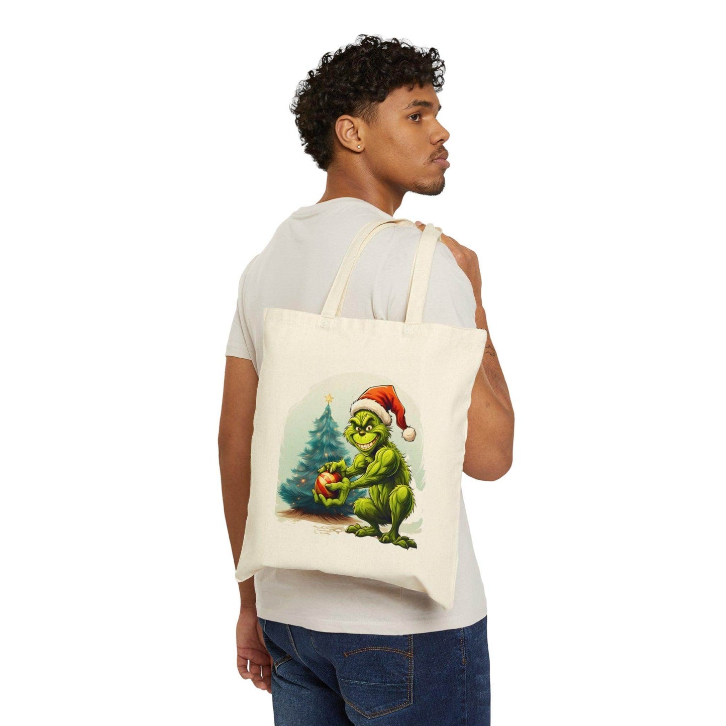 Grinch Tote Bag Christmas Bag Christmas Tote Bag The Grinch Bag Canvas Tote Bag Shopping Bag Gift For Women Totes Birthday Gift Bag - Giftsmojo