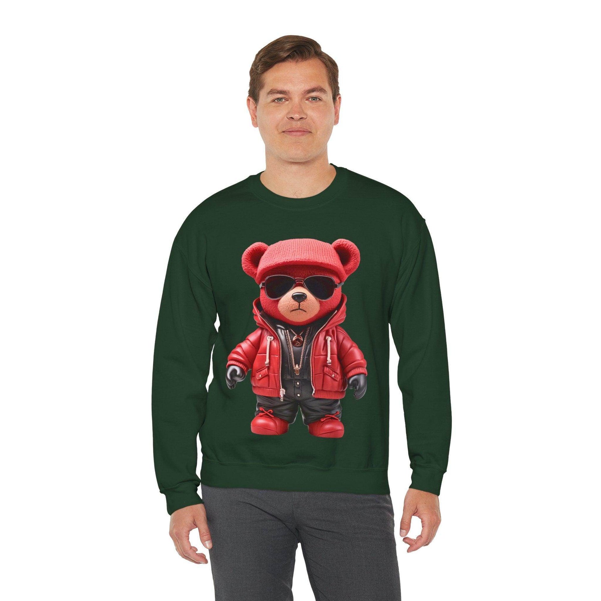 Hip-Hop Teddy Bear Sweatshirt: Elevate Your Style with Streetwear Chic - Giftsmojo
