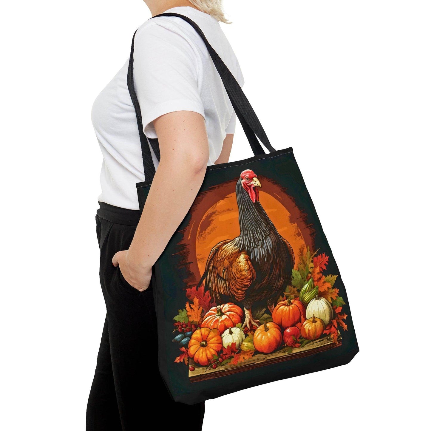 Happy Thanksgiving Bag Fall Bag Turkey Bag Pumpkin Tote Bag Cute Market Bag - Aesthetic Bag, Thanksgiving Gift, Mom Bag Canvas Bag - Giftsmojo