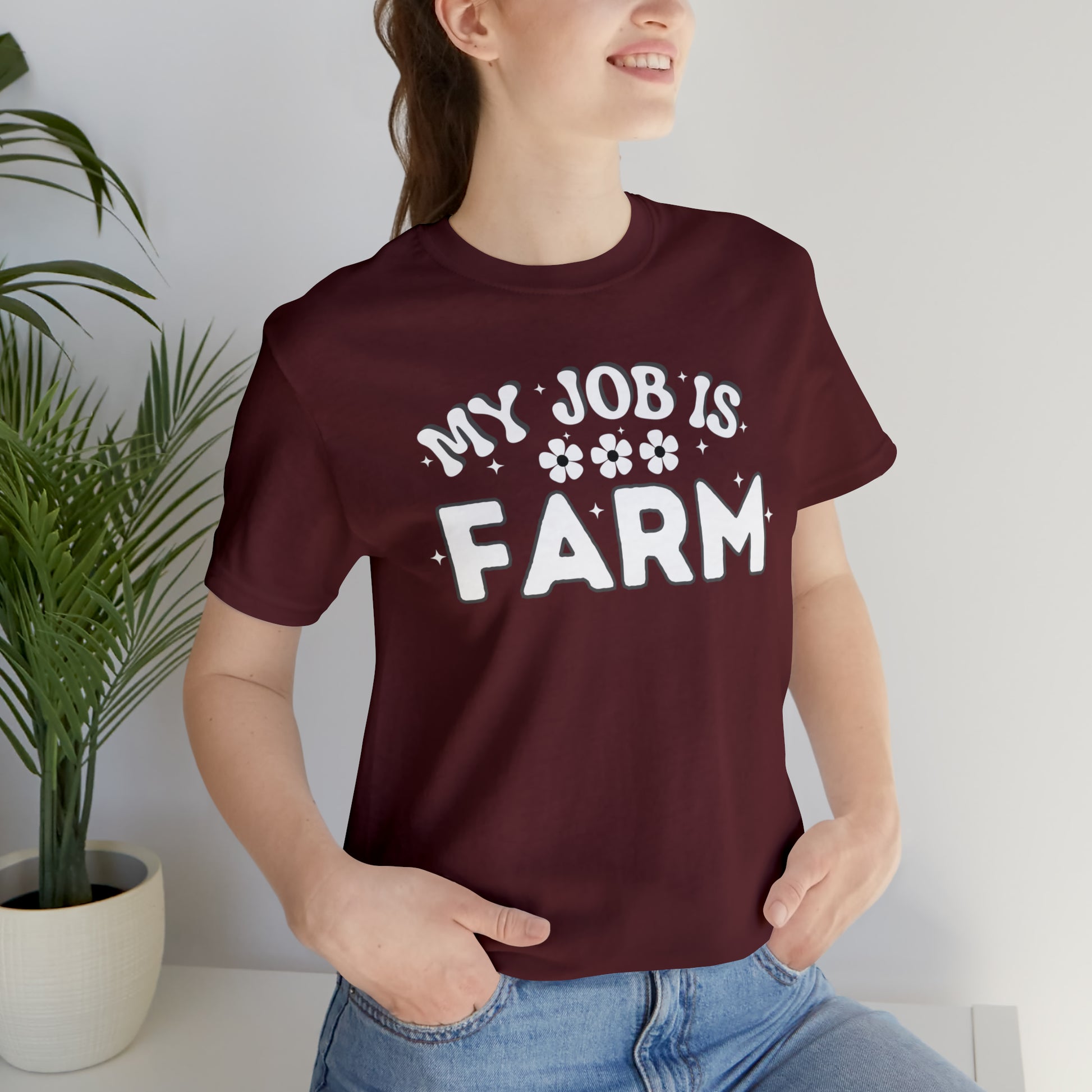 My Job is Farm Shirt Farmer Shirt Farming Shirt Homestead Gardening Shirt Farmers, Farmhand, Livestock Farmer, Crop Grower Horticulturist, Animal Scientist, Agricultural Engineer Environmental Scientist,  - Giftsmojo