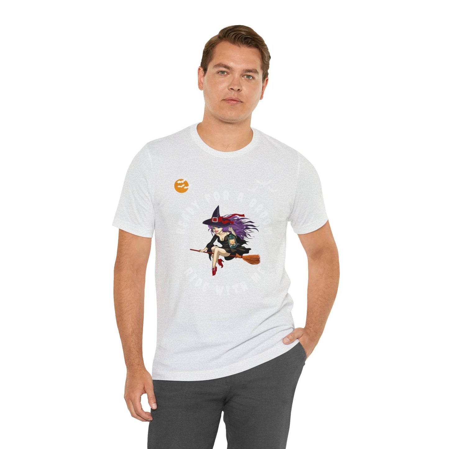Ready for a Broom Ride with Me Halloween shirt, Witch shirt, Halloween tshirt, Halloween outfit, Work Halloween Costume - Giftsmojo