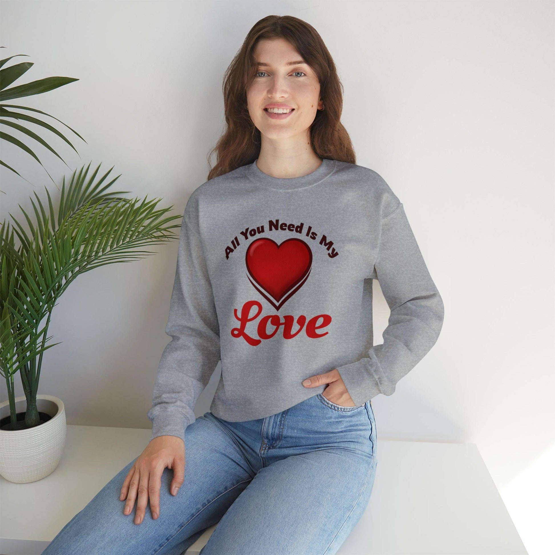 All you need is My Love Tee Hooded Sweatshirt - Giftsmojo