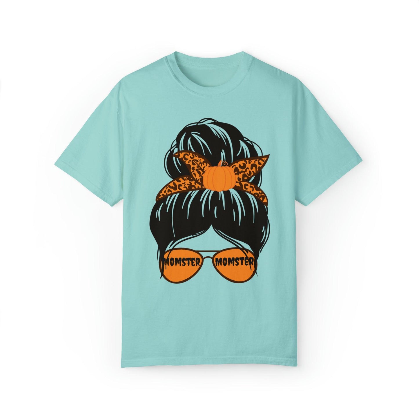 Leopard Print Retro Halloween Tshirt, Momster Shirt, Vintage Shirt Halloween Shirt Comfort color - Giftsmojo