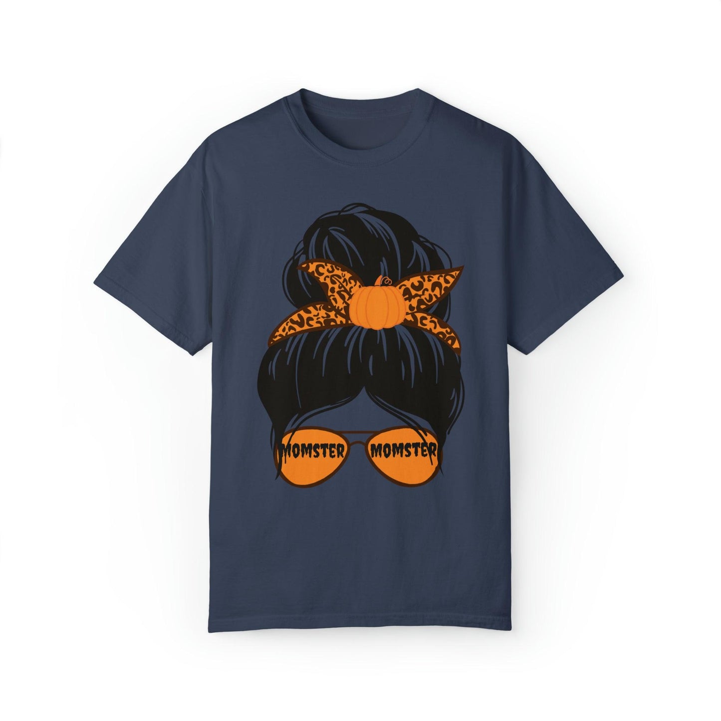 Leopard Print Retro Halloween Tshirt, Momster Shirt, Vintage Shirt Halloween Shirt Comfort color - Giftsmojo