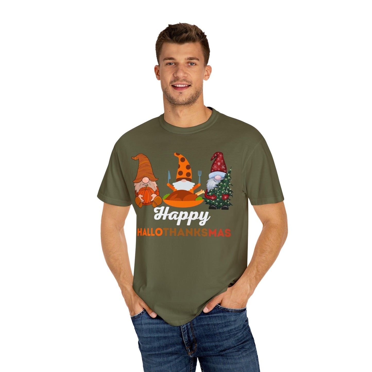 Happy HALLOTHANKSMAS Gift for Fall Halloween Thanksgiving Christmas Gift