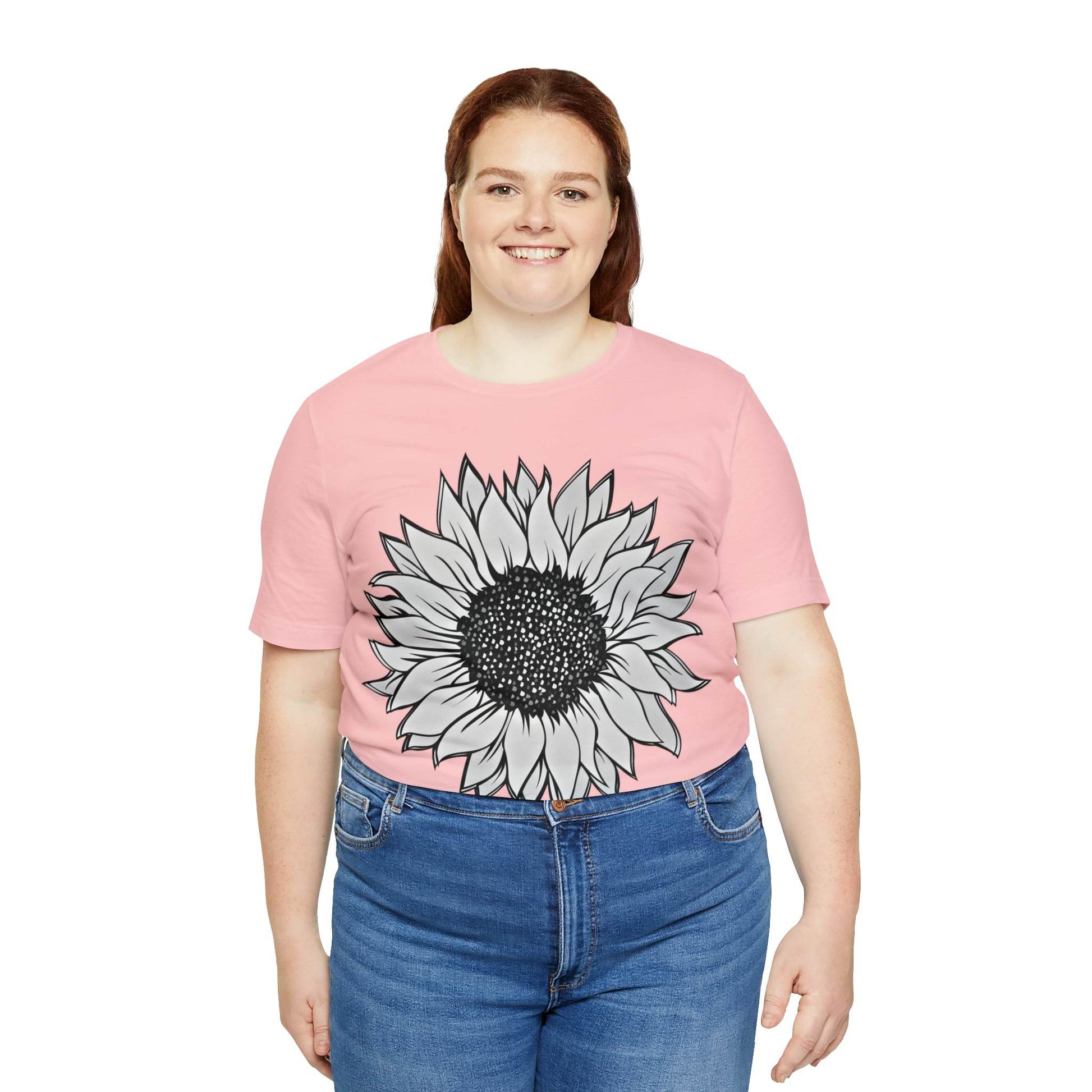 Sunflower Shirt, Floral Tee Shirt, Flower Shirt, Garden Shirt, Womens Fall Summer Shirt Sunshine Tee, Gift for Gardener, Nature love - Giftsmojo