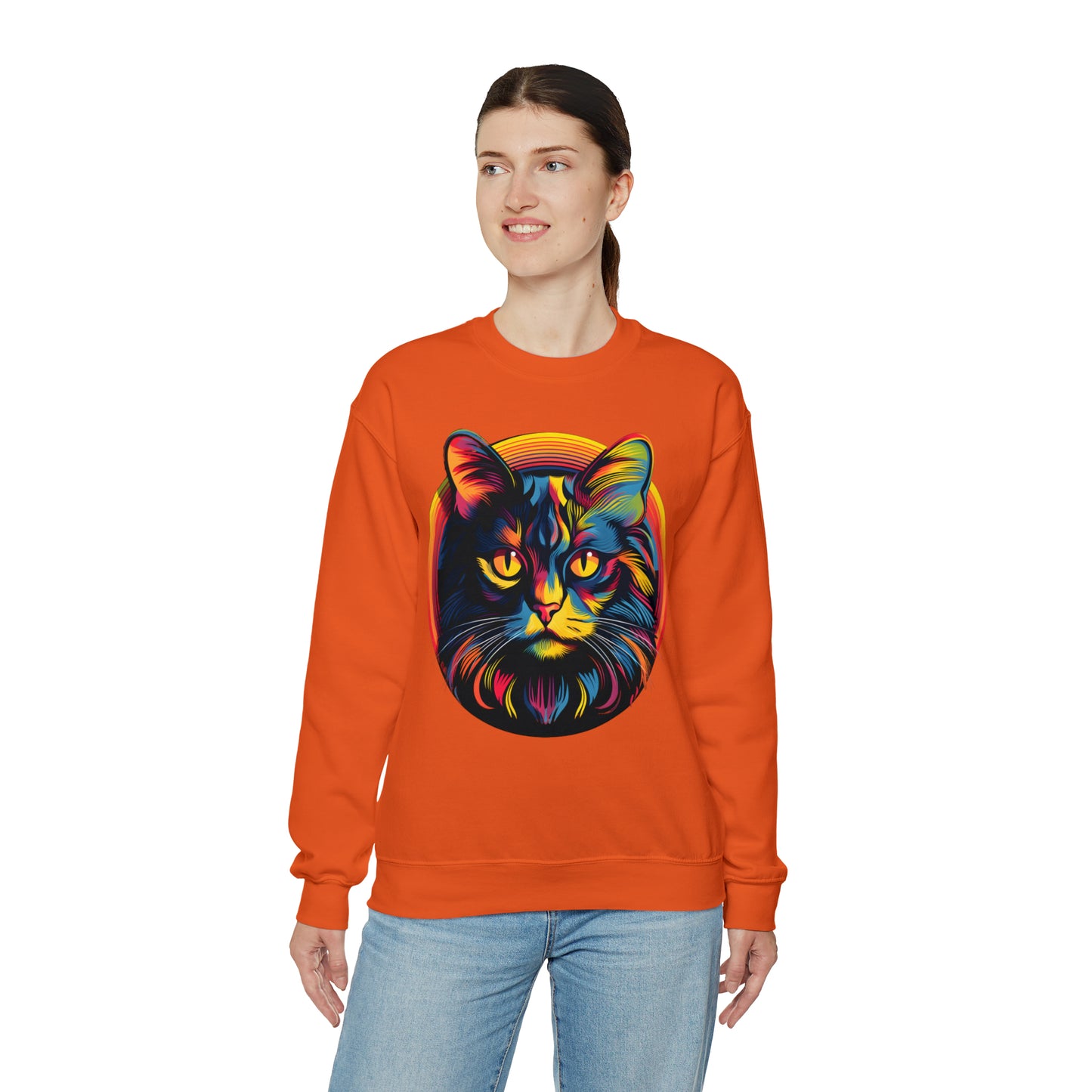Vintage Cat Lover Sweater Retro Cat Sweatshirt Animal Lover Gift Cat Mom Gift Cat Lover Gift Cat Mom Sweatshirt Cat Crewneck Sweatshirt
