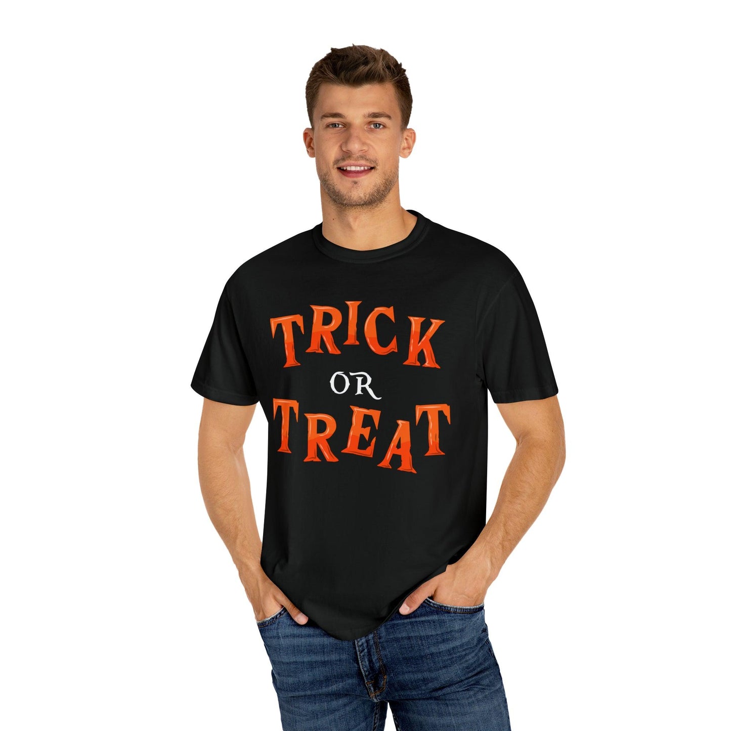 Trick or Treat Shirt Halloween Party Outfit Vintage Shirt Halloween Shirt Cute Spooky Shirt, Halloween Gift Halloween T-shirtRetro Halloween Tshirt - Giftsmojo